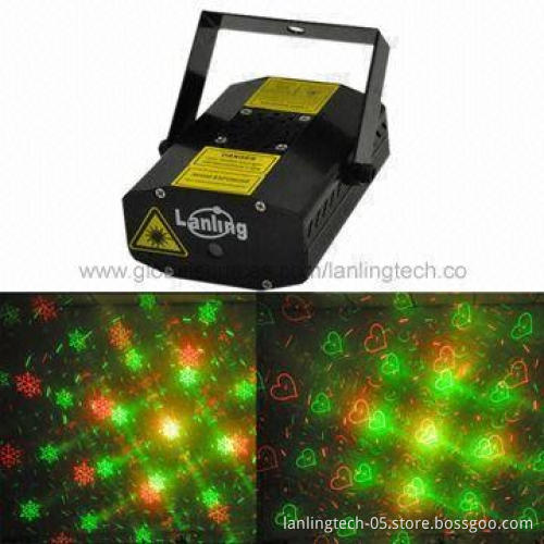 4 Gobos Mini Stage Laser Lighting, 130 x 92 x 52mm Laser Size